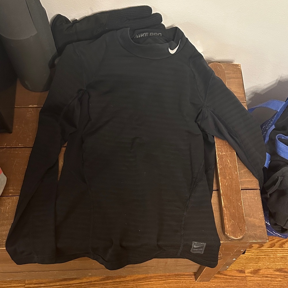Nike Pro Black Long Sleeve Top